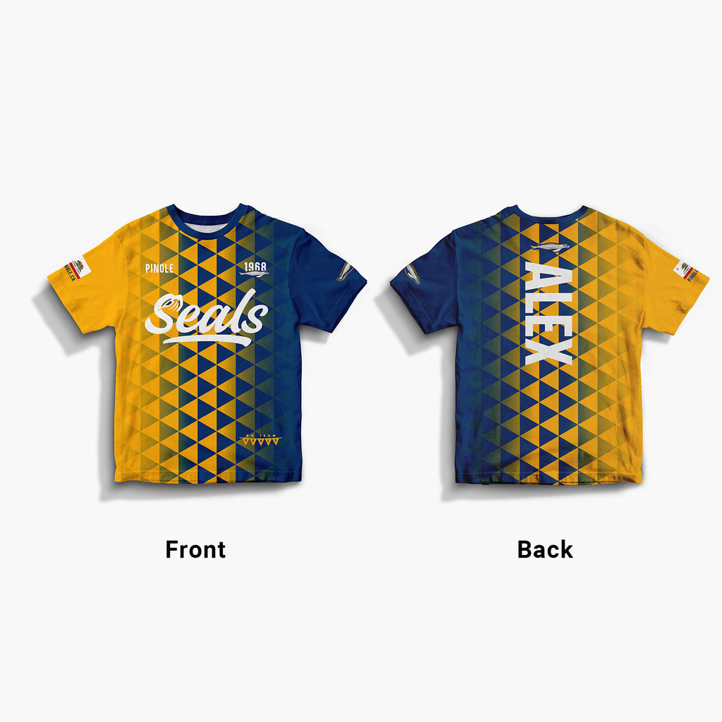 Triangles Full Print Jersey—Adult